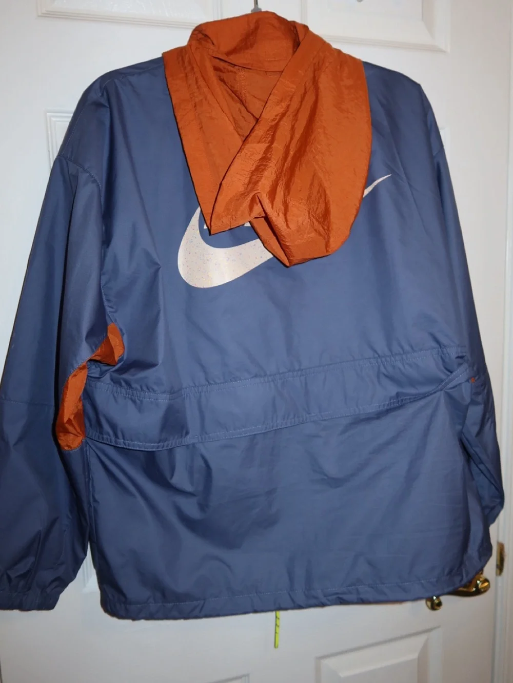 Nike Orange and Blue Colorblock Windbreaker